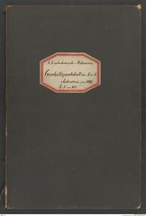 k.k. naturhistorisches Hofmuseum, Protokollbuch Intendanzakten 1889, Seite 1